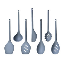 7 Piece Silicone Kitchen Utensil Set Soft Cooking Tool-Blue