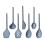 7 Piece Silicone Kitchen Utensil Set Soft Cooking Tool-Blue 1