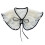 Delicate Floral Embroidery Detachable Neckpiece Adjustable Strap 1