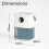 Prem-I-Air Smart Dehumidifier, 1.9L Tank 6