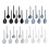 7 Piece Silicone Kitchen Utensil Set Soft Cooking Tool-Blue 2