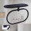 Practical Towel Circlet With Rotate Arm And Shelf-round black 5