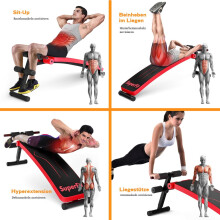 Klappbare Sit-up-Bank, verstellbar, Tragkraft 200 kg