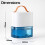 Prem-I-Air Compact Dehumidifier, 240ml/day 5