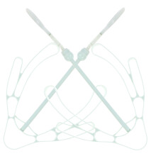 2Pcs Strong Green Shoe Drying Rack with Hanger Clips for Boots