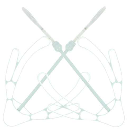 2Pcs Strong Green Shoe Drying Rack with Hanger Clips for Boots