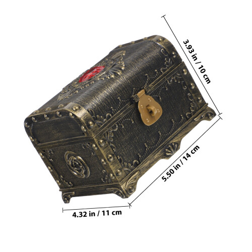Boîte Marron Vintage Coffret Décoratif 1