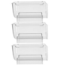 3Pcs Clear Acrylic Rack Stackable Space Saving Holder