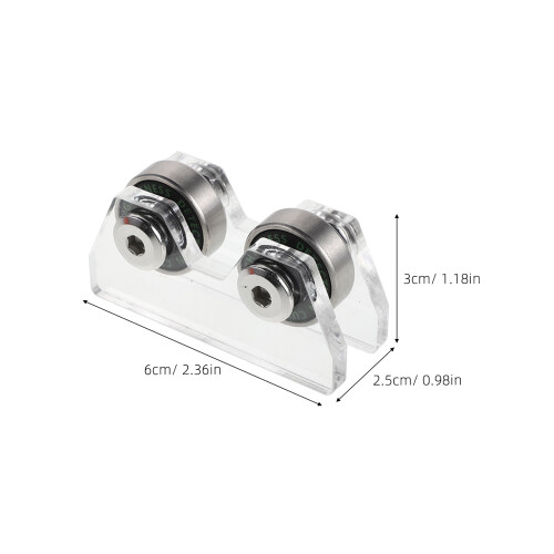 1Set Portable Transparent Pool Cue Roller Tool for Cue Stick Alignment 1