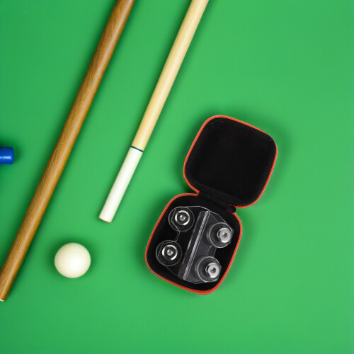 1Set Portable Transparent Pool Cue Roller Tool for Cue Stick Alignment 2