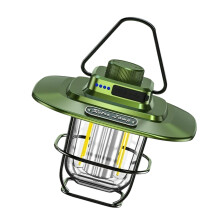 Portable Hanging Tent Lamp With Rotating Knob-dark green