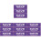 Rectangular Voting Stickers Paper Material Self-Stick Decor 1