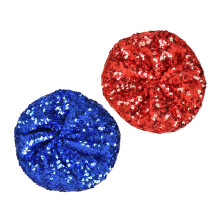 2 Pcs Strong Polyester Beret Hat With Encrusted-Red royal blue
