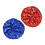 2 Pcs Strong Polyester Beret Hat With Encrusted-Red royal blue 1