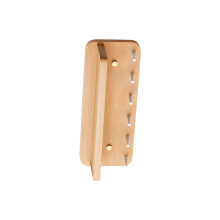 Premium Brass Wall Key Display Including 6 Sturdy Pegs-beech