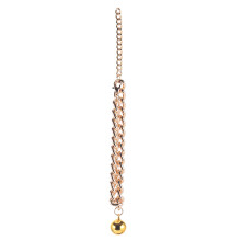 1Pc Luxury Gold Pet Necklace Bell Collar Sturdy Portable Pet Supply