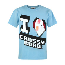 (5-6 Years) Crossy Road Short Sleeved T-Shirt (Boys Blue)