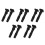 10Pcs Car Seat Headrests Guide Inserts Black Plastic Easy Installation 4