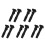 10Pcs Car Seat Headrests Guide Inserts Black Plastic Easy Installation 5