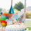 Accessoire Gâteau Bleu Insert Bébé Décoration 4