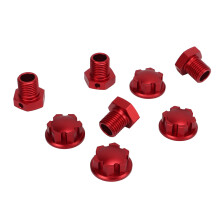 17 mm Aluminium RC-Radnaben-Hex-Set 1/10 Rot