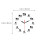 1Pc Artistic Black Acrylic Wall Clock Mute Modern Home Decor 2