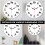 1Pc Artistic Black Acrylic Wall Clock Mute Modern Home Decor 3