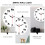 1Pc Artistic Black Acrylic Wall Clock Mute Modern Home Decor 5