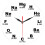 1Pc Artistic Black Acrylic Wall Clock Mute Modern Home Decor 7