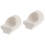 2Pcs Professional White Casting Crucible Cups for Dental and Lab Use 3