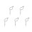 5Pcs Multi-Function Silver Knitting Needles for & Rope Work 1