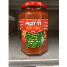 Mutti Pasta Sauce Cherry Tomato with Leccino Olives 400g (Pack of 6)