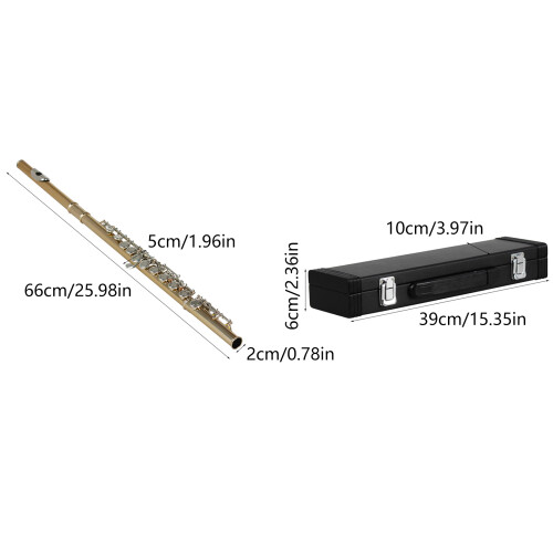 16 Löcher C-Ton-Flöte mit E-Taste, professionelles 2