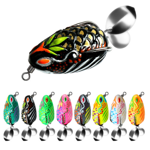 1Pc Large Feet Frogs Baits with Single Hook for Freshwater &-E1 1