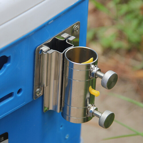 Fishing Box Umbrella Holder Insert Adjustable Stainless Steel 1