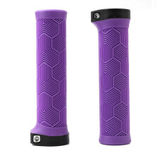1pair Antiskid Bicycles Handlebars Grip Ergonomic Bike-Purple