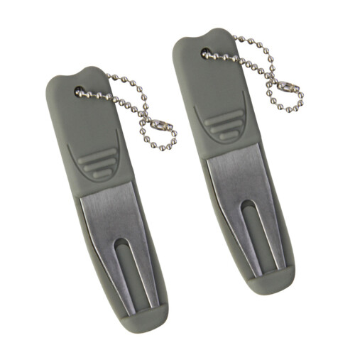 Outil Divot de Golf vert, fourche de terrain de Golf en-gris