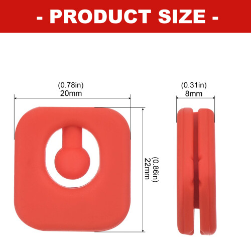 6 Stück Tennis-Vibrationsdämpfer-Stoßdämpfer-Transparente Farbe 2