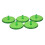 50pcs Plastic Golf Course Markers Transparent-Transparent Red 5