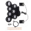 Foldable Electronic Drum Set USB Powered ABS Texture for-Black 1
