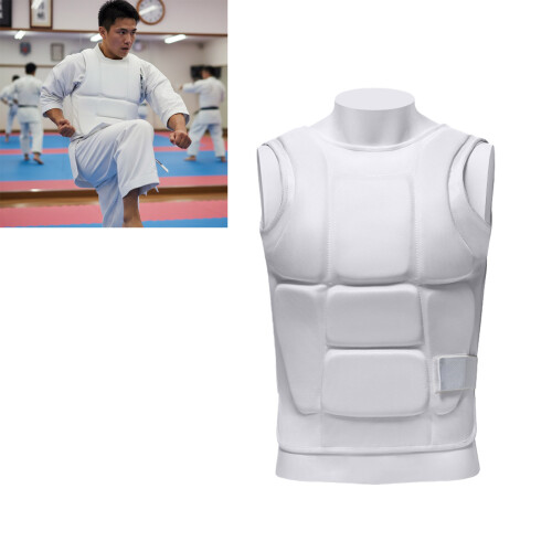 Karate Training Chest Guard Nylon Texture Lined Impact-XL 2
