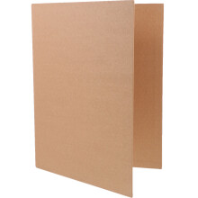 Anneaux 4 A4 Kraft Marron Couverture