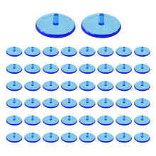 50lots Multicolor Golf Ball Position Markers-Transparent Blue