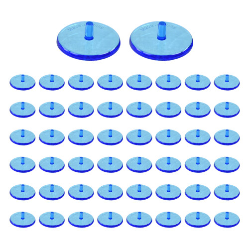 50 Stück durchsichtige-Transparentes Blau