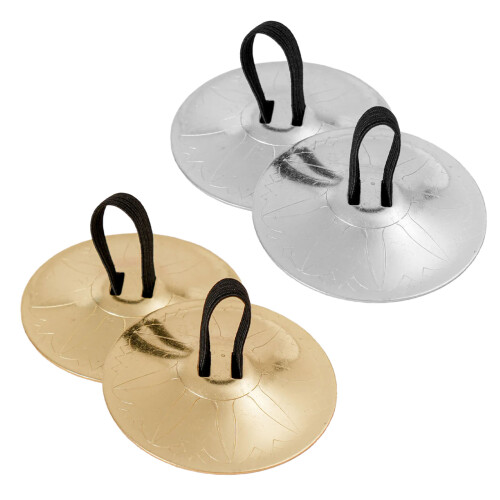 Vingerbekken Metaal Dansuitrusting Accessoires Percussie-Zilver 1