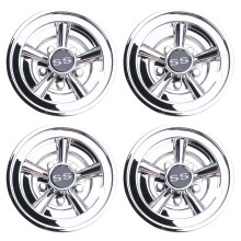 4 stuks lichtgewicht 8 inch golfkar wieldoppen naafdoppen-Zilver