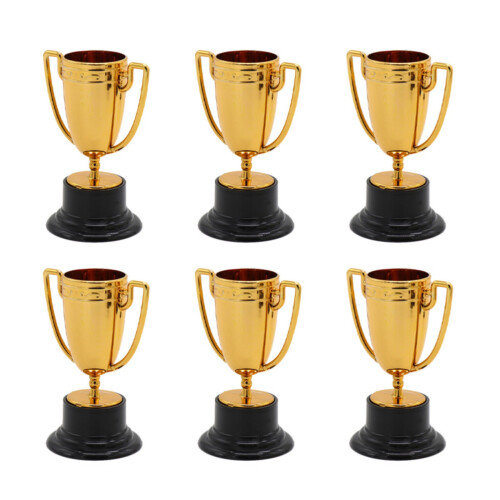 Pack de 6 petites récompenses décoratives en plastique-Cuivre