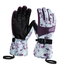 Winddichte thermische skihandschoenen voor heren Dames-Paarse S