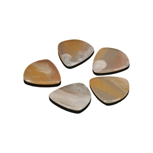 Set van 5 antisliphars plectrums voor snel-abrikoos grijs