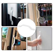 Barra de puerta de entrada blanca con asa de agarre HDPE de 240 mm para RV